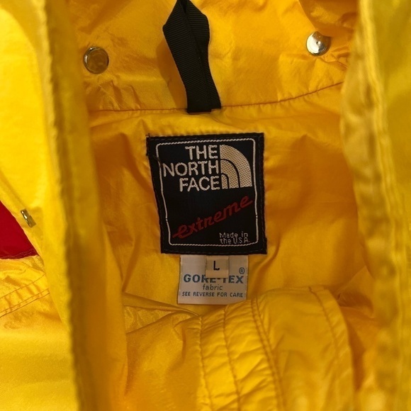 The North Face Extreme Jacket Yellow Gore Tex Windbreaker Vintage 90s - Picture 8 of 8
